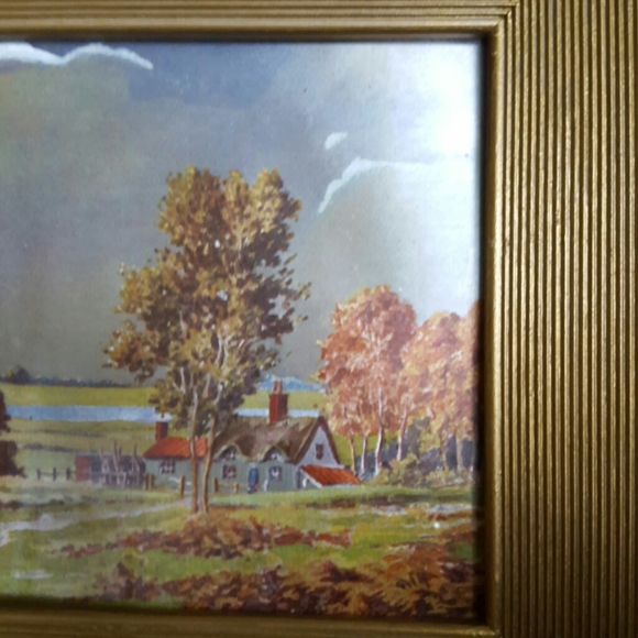 FRANKLIN PICTURE FRAME CO Wall Decor Vintage Framed Franklin Foil